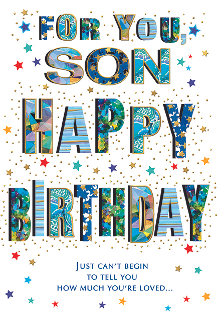 6pk Cards C75 Birthday Son - Tiger Feet Ireland