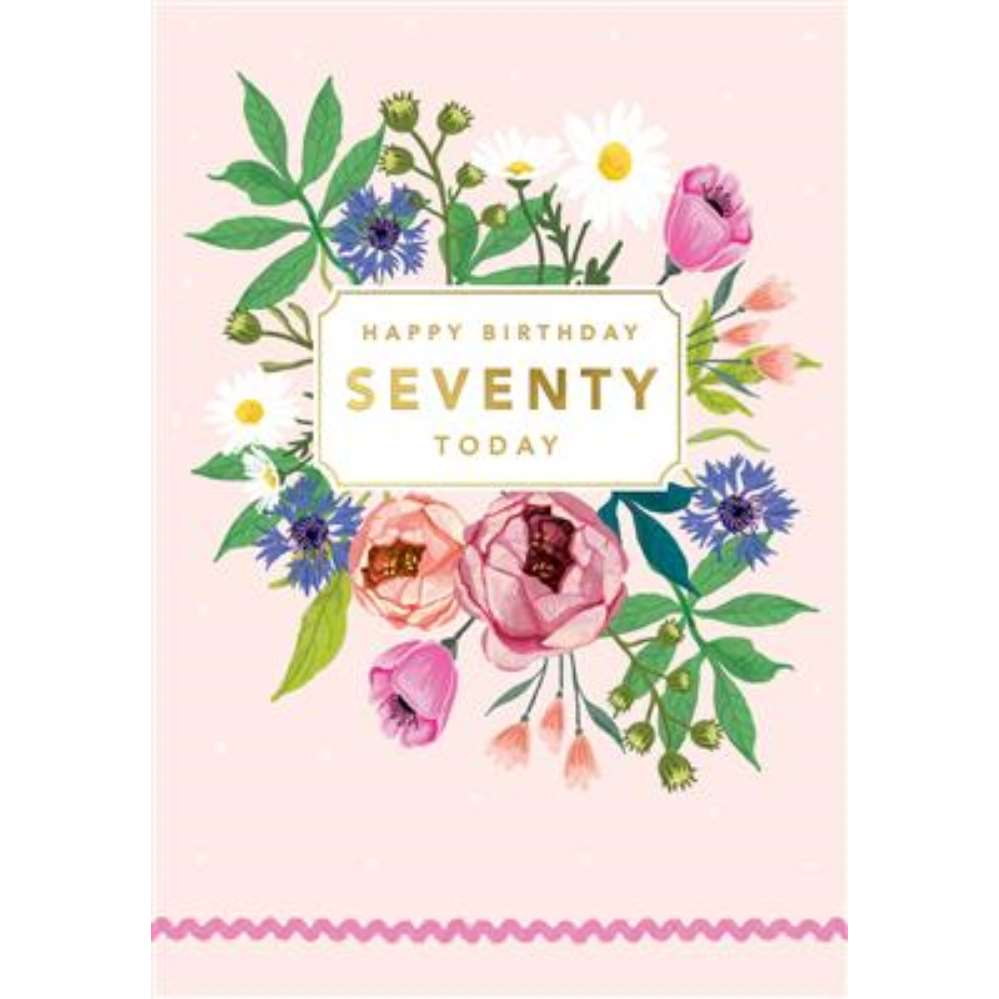 6pk Cards C75 Birthday Age 70 - Tiger Feet Ireland