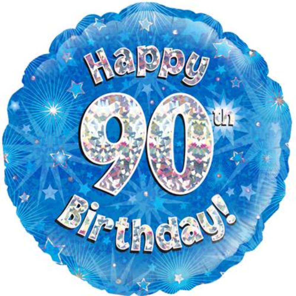 Foil Balloon 18" Round Age 90 - Tiger Feet Ireland