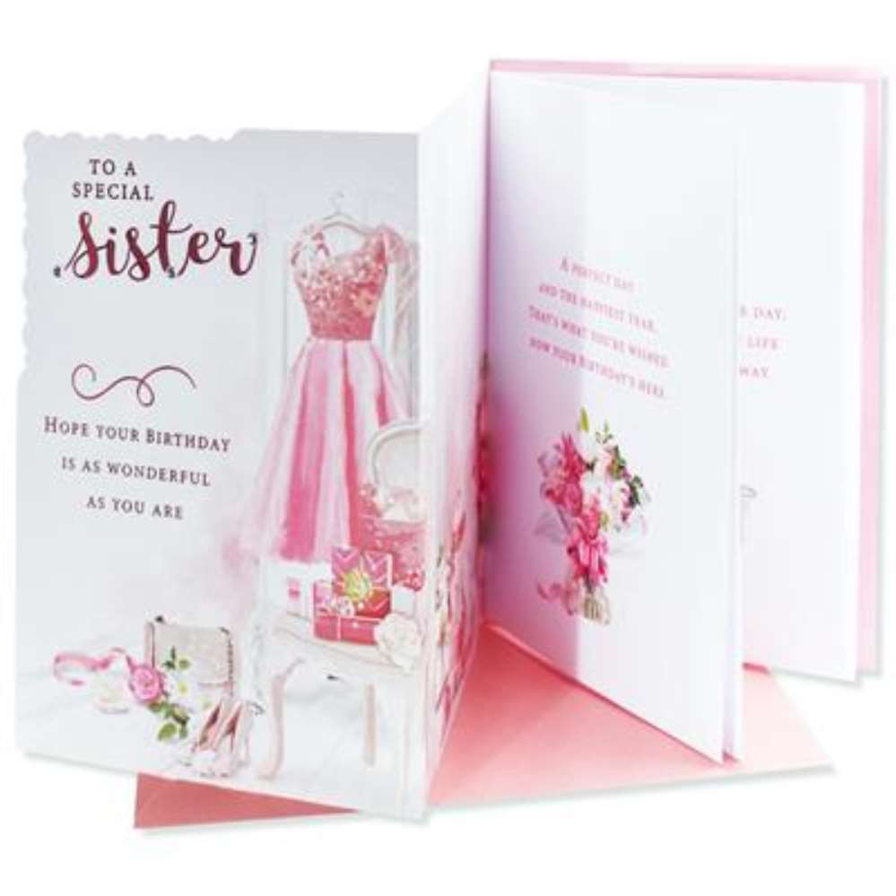6pk Cards C50 Birthday Sister - Tiger Feet Ireland