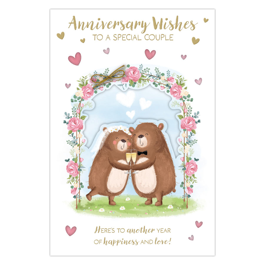 6pk Cards C75 Your Anniversary - Tiger Feet Ireland
