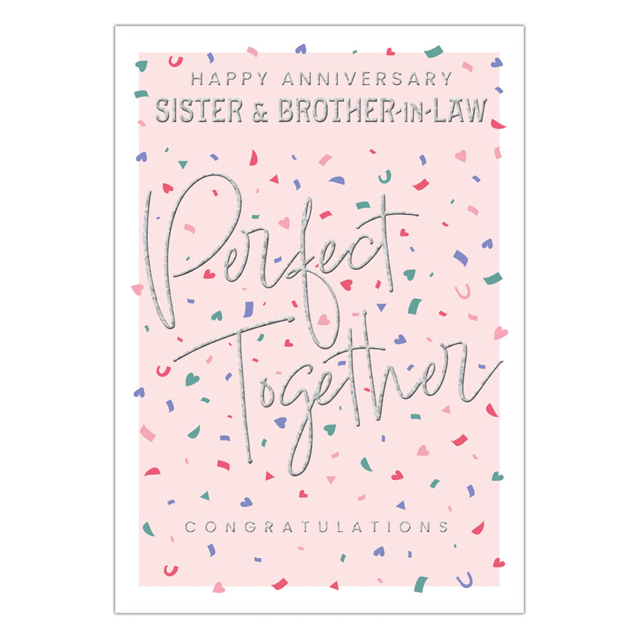 6pk Cards C50 Sister & Brother-In-Law Anniversary - Tiger Feet Ireland