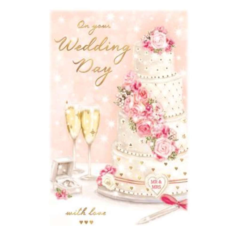 6pk Cards C75 Wedding Day - Tiger Feet Ireland