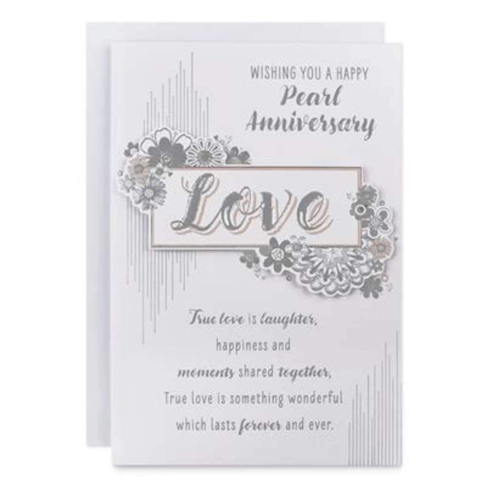 6pk Cards C75 Your Pearl Anniversary - Tiger Feet Ireland