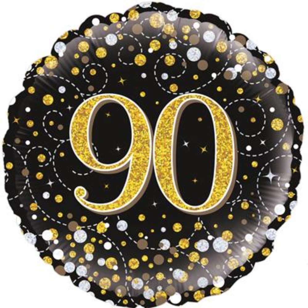 Foil Balloon 18" Round Age 90 - Tiger Feet Ireland