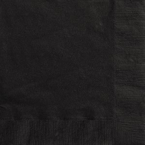 20 Midnight Black Luncheon Napkin - Tiger Feet Ireland