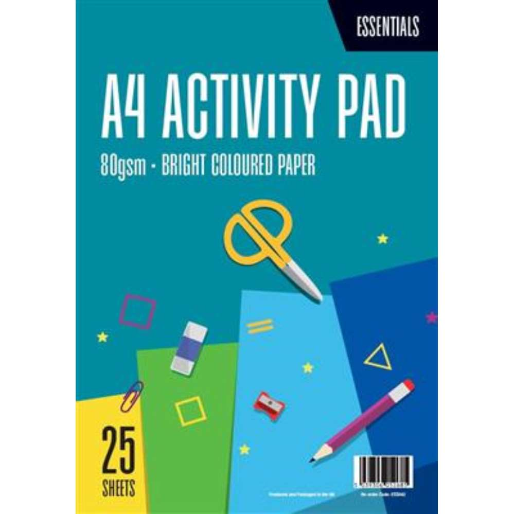 Activity Pad 25 Sheets A4 80Gsm - Tiger Feet Ireland