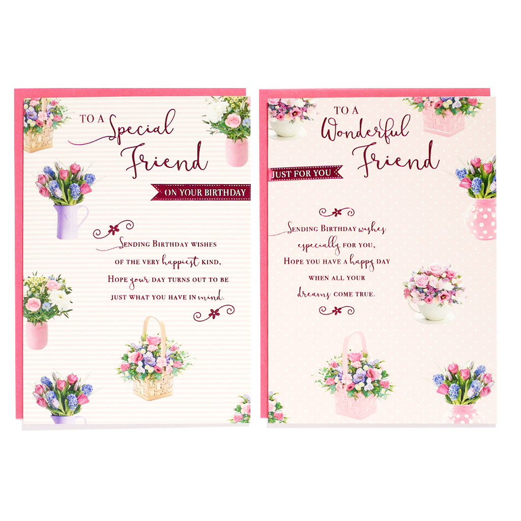 12pk Cards C50 Birthday Friend - Tiger Feet Ireland