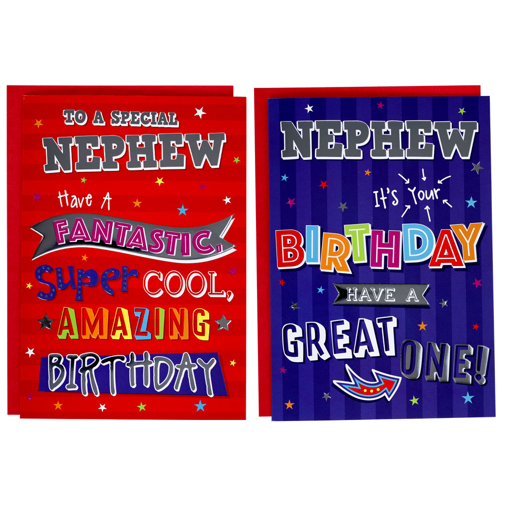 12pk Cards C50 Birthday Nephew - Tiger Feet Ireland