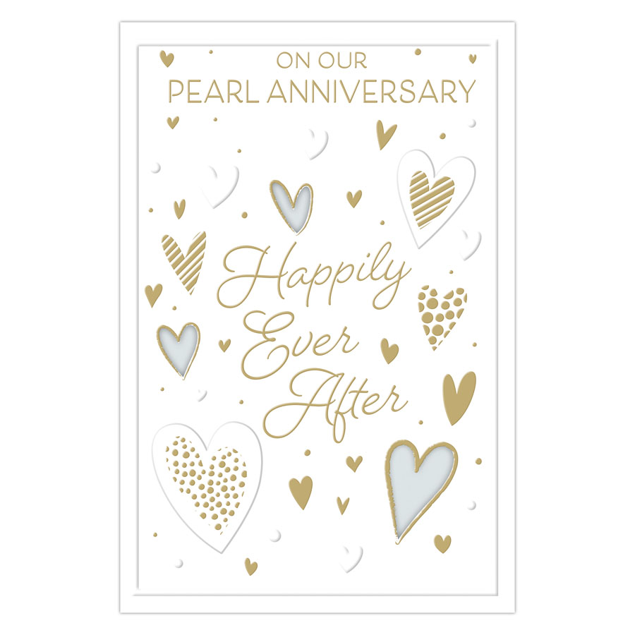6pk Cards C75 Our Pearl Anniversary - Tiger Feet Ireland