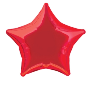 Foil Balloon 20" Star Red - Tiger Feet Ireland