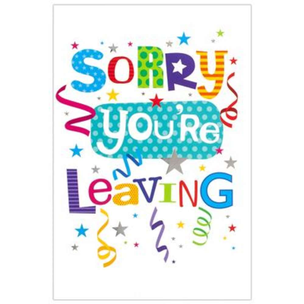 6pk Cards C50 Sorry Your Leaving - Tiger Feet Ireland