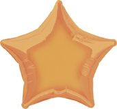 Foil Balloon 20" Star Orange - Tiger Feet Ireland