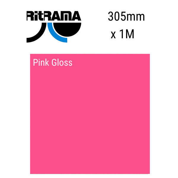 305mm x 5m Ritrama Gloss Pink - Tiger Feet Ireland