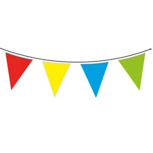 Waterproof Bunting 20 Flags 10m Multi - Tiger Feet Ireland