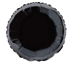 Foil Balloon 18" Round Black - Tiger Feet Ireland