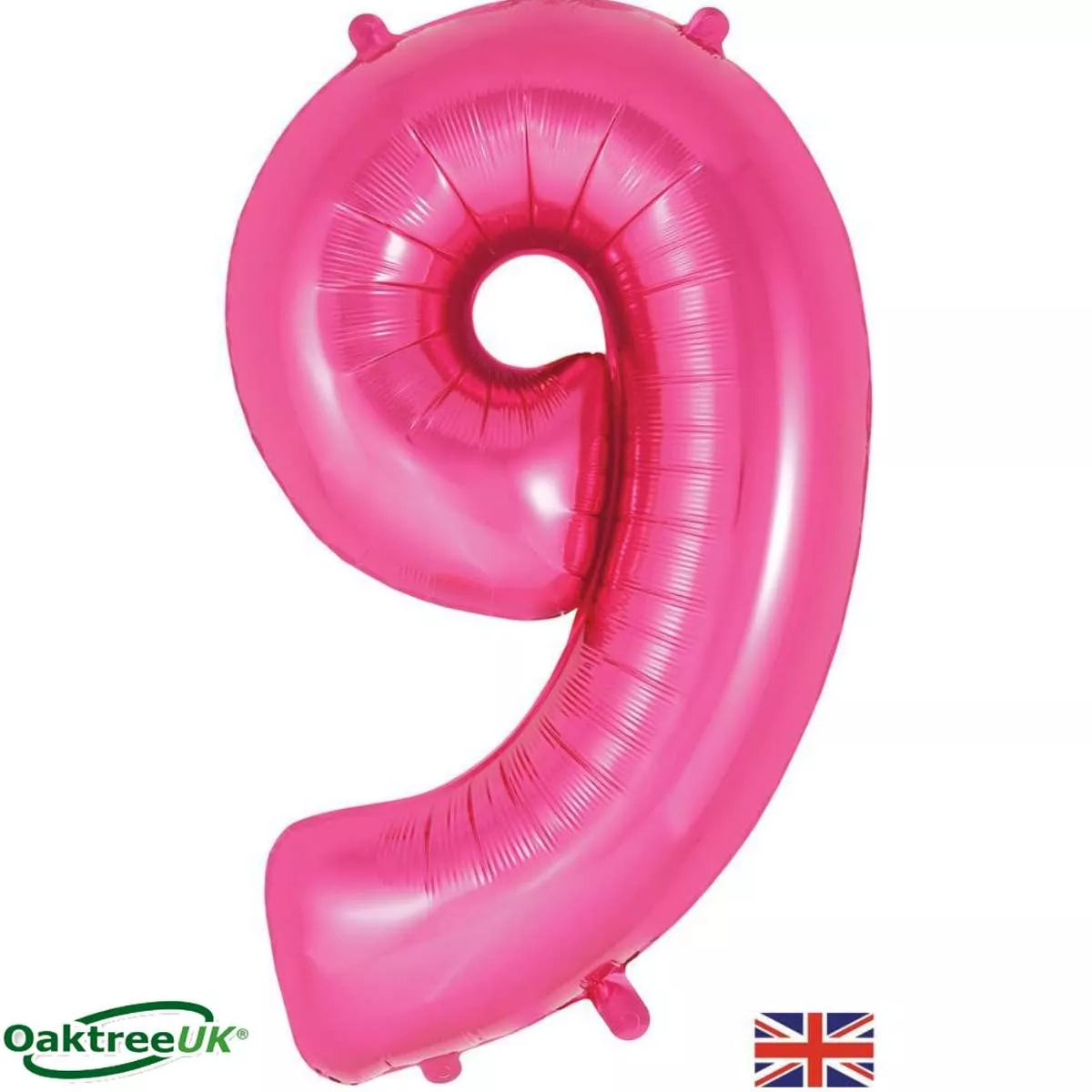 Foil Balloon 34" Big Number Pink - Tiger Feet Ireland