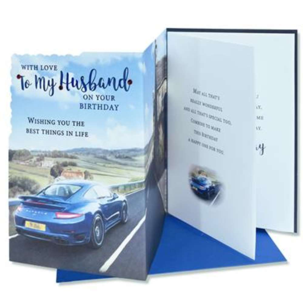 6pk Cards C50 Birthday Husband - Tiger Feet Ireland