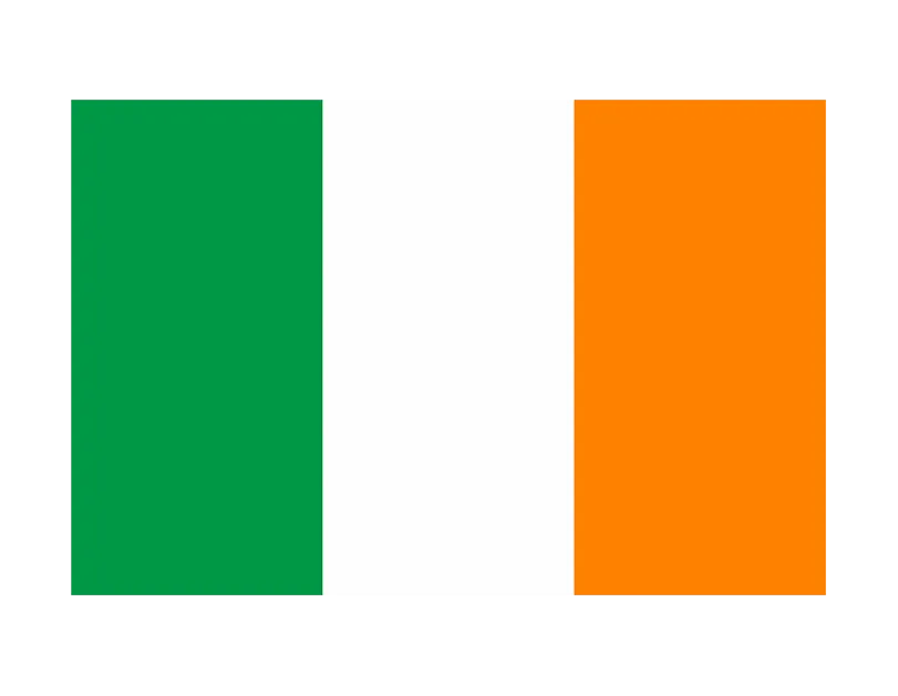 Irish Fabric Flag 76x50cm St.Patrick Day - Tiger Feet Ireland
