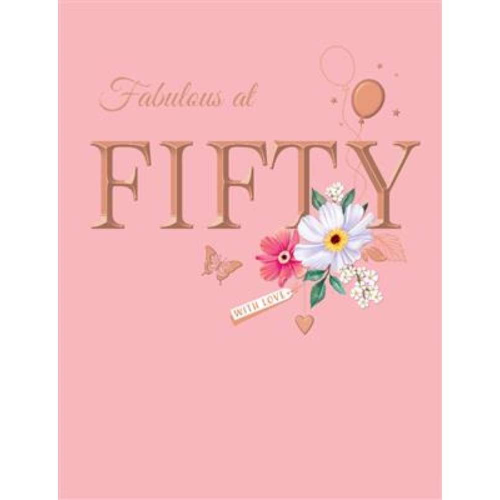 6pk Cards C50 Birthday Age 50 - Tiger Feet Ireland