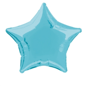 Foil Balloon 20" Star Baby Blue - Tiger Feet Ireland