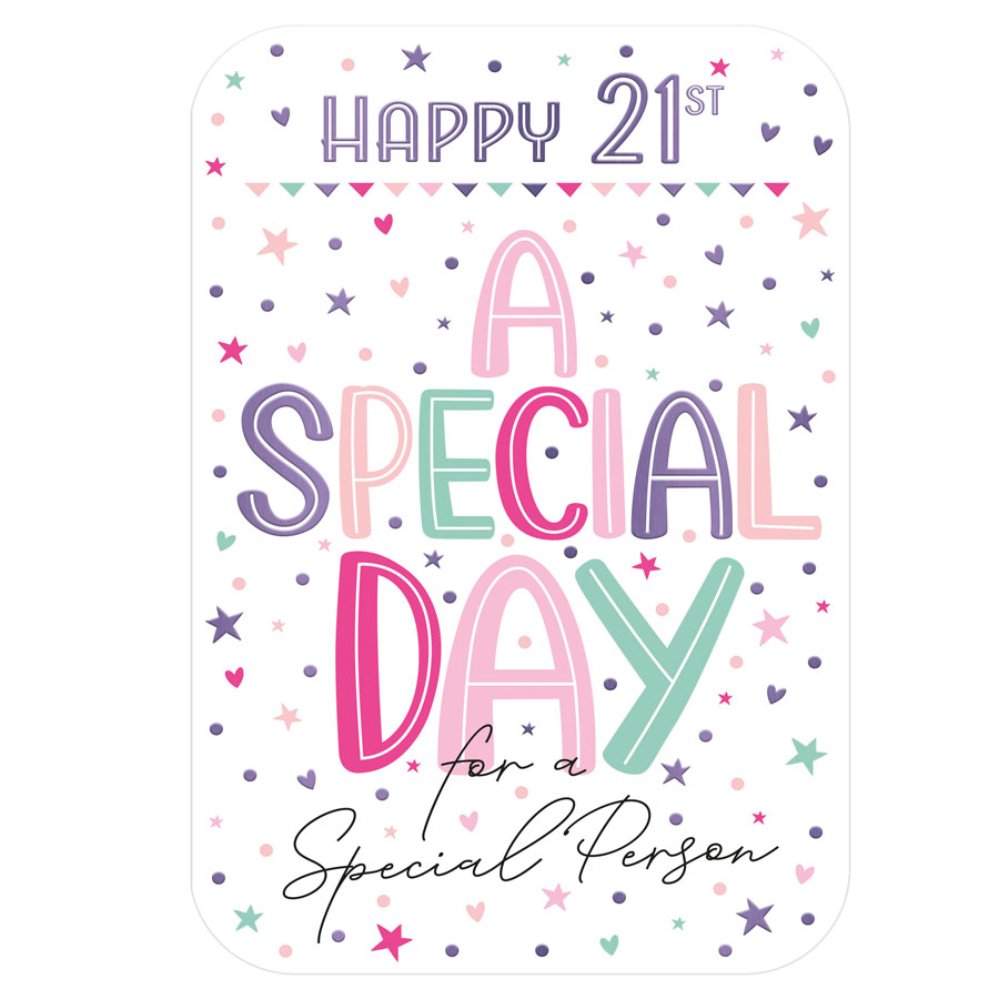 6pk Cards C50 Birthday Age 21 - Tiger Feet Ireland
