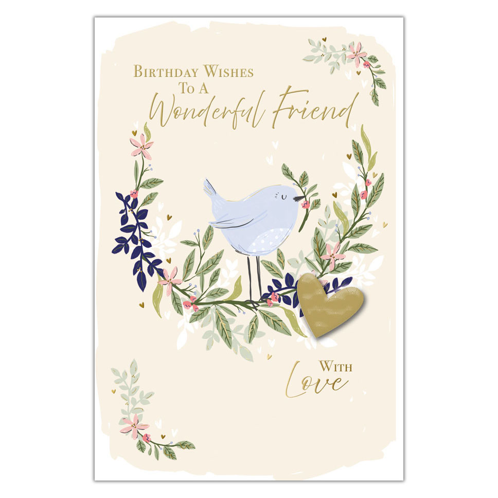 6pk Cards C75 Birthday Friend - Tiger Feet Ireland