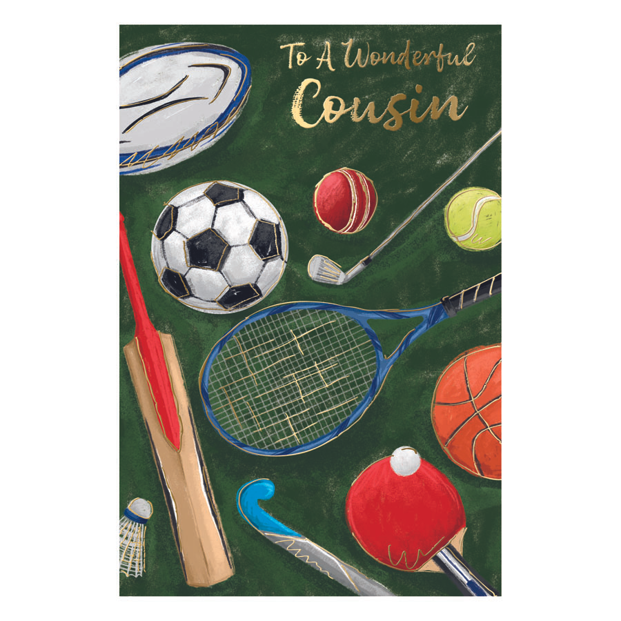 6pk Cards C75 Birthday Cousin - Tiger Feet Ireland