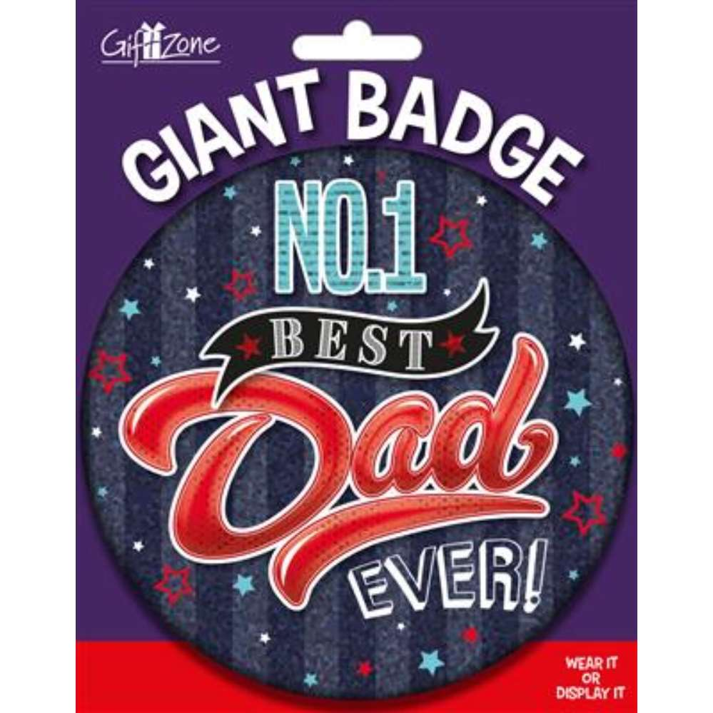 6pk Big Badges Birthday No.1 Dad - Tiger Feet Ireland