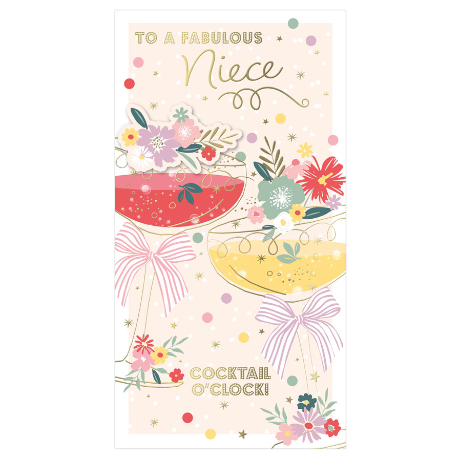 6pk Cards C55 Birthday Niece - Tiger Feet Ireland