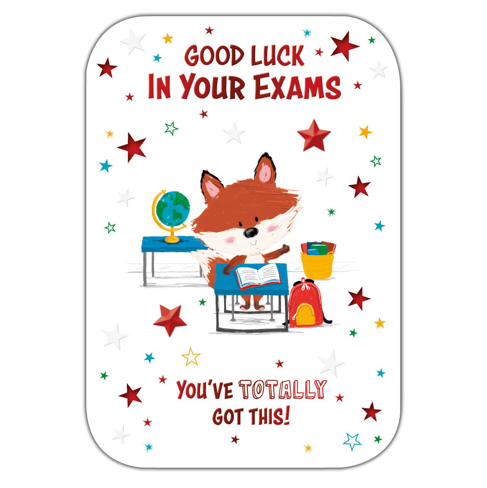 6pk Cards C50 Good Luck Exams - Tiger Feet Ireland