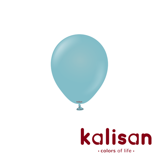 100ct Latex Balloon 5" Retro Blue Glass Kalisan - Tiger Feet Ireland