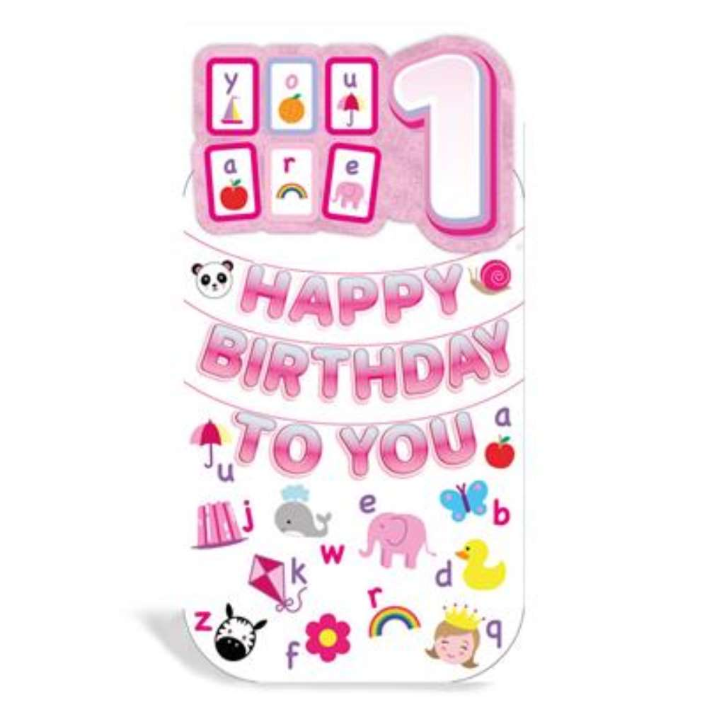 6pk Cards C55 Birthday Age 1 - Tiger Feet Ireland