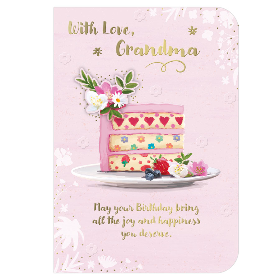 6pk Cards C50 Birthday Grandma - Tiger Feet Ireland
