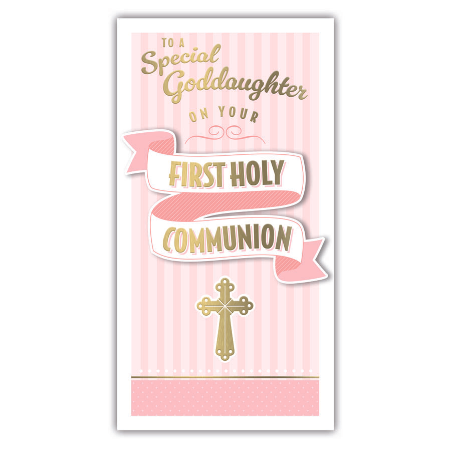 6pk Cards C55 Communion Goddaughter - Tiger Feet Ireland