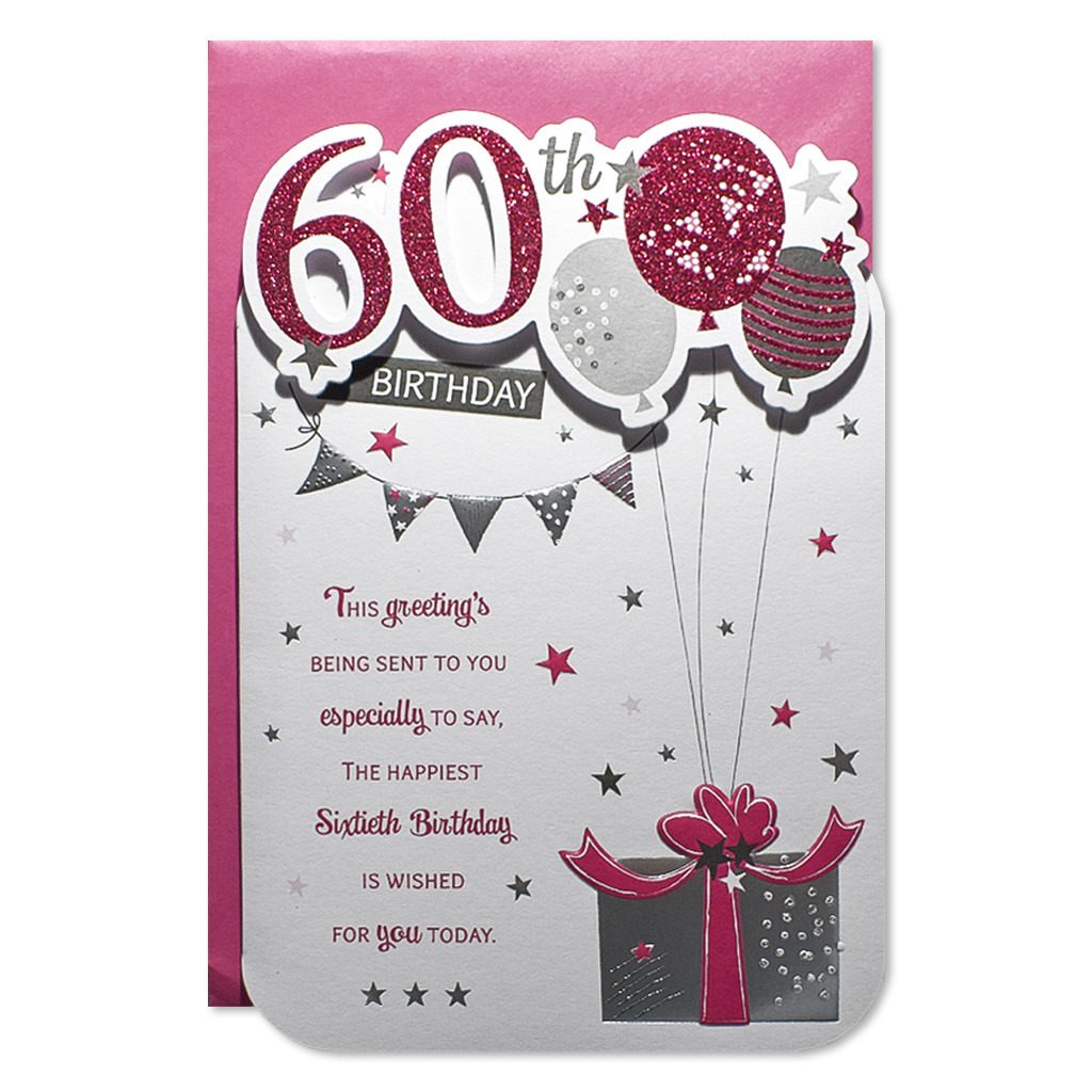 6pk Cards C75 Birthday Age 60 - Tiger Feet Ireland