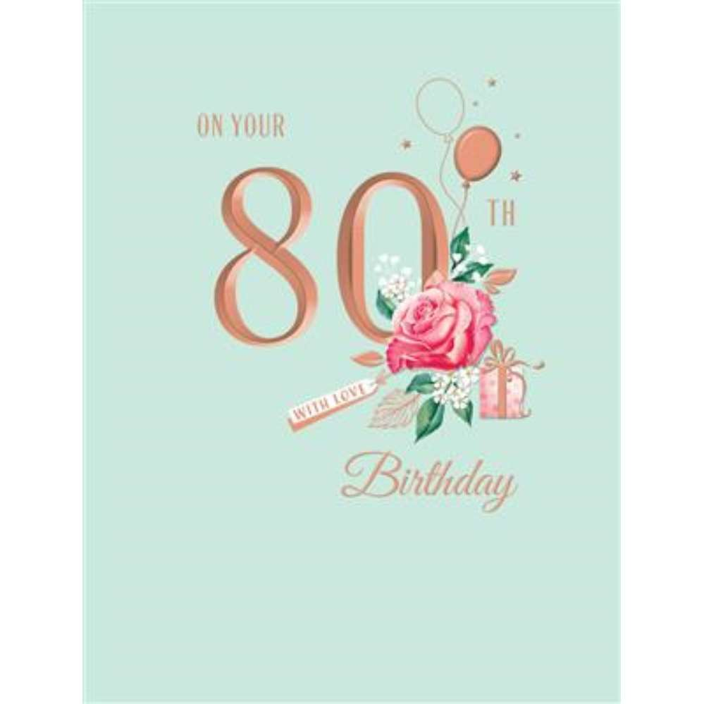 6pk Cards C50 Birthday Age 80 - Tiger Feet Ireland