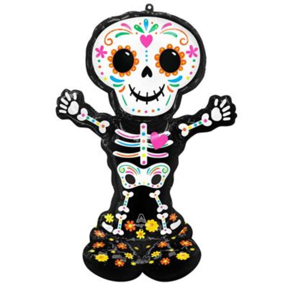 Foil Balloon Airloonz Standing Skeleton - Tiger Feet Ireland