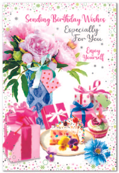 6pk Cards ED C50 Birthday Trad Female - Tiger Feet Ireland