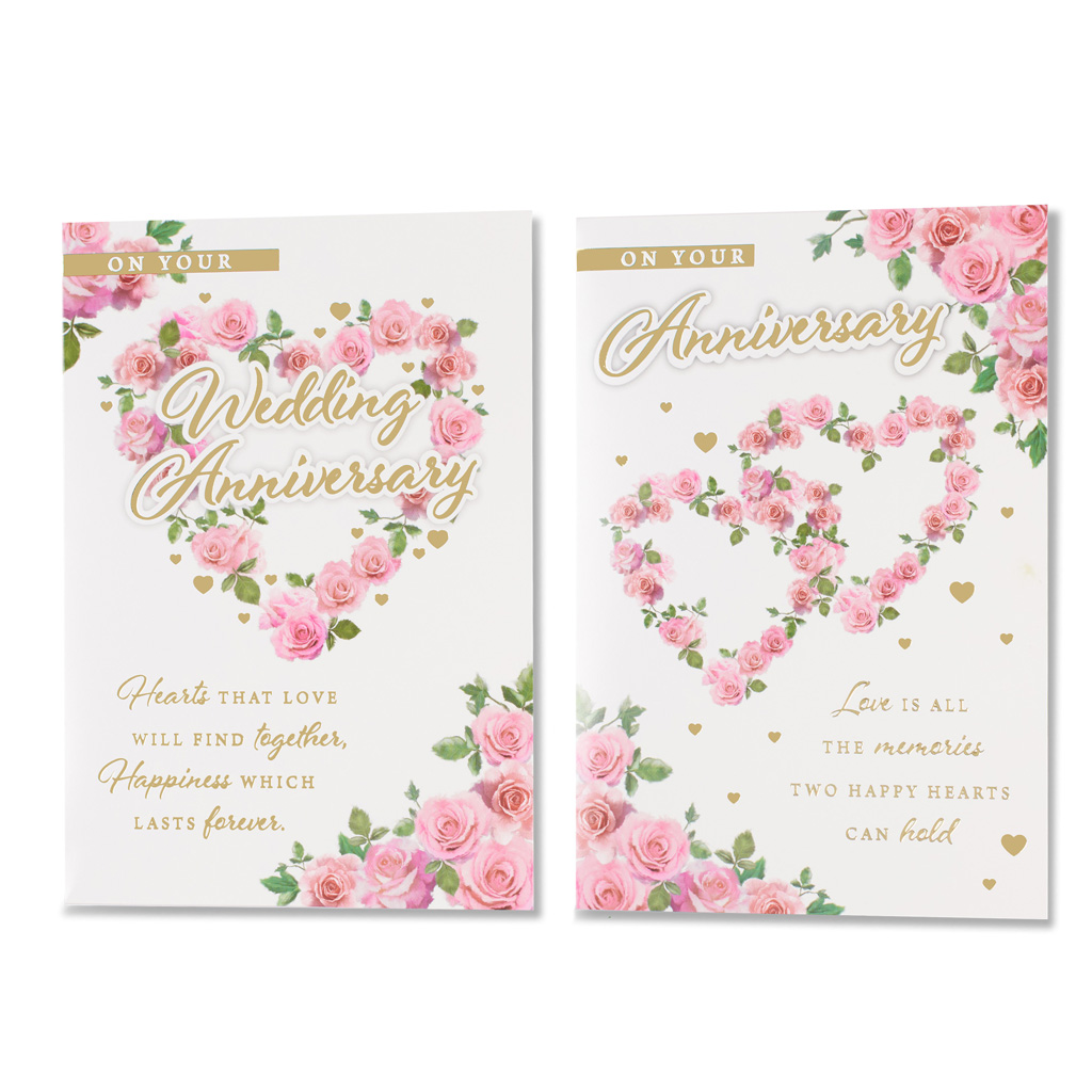 12pk Cards C50 Wedding Anni - Tiger Feet Ireland