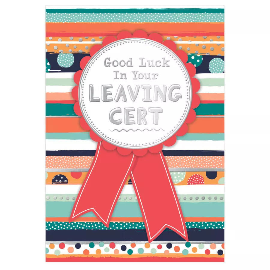 6pk Cards C50 Good Luck Leaving Certificate - Tiger Feet Ireland