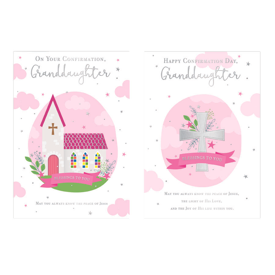 12pk Cards C50 Confirmation Granddaughter - Tiger Feet Ireland