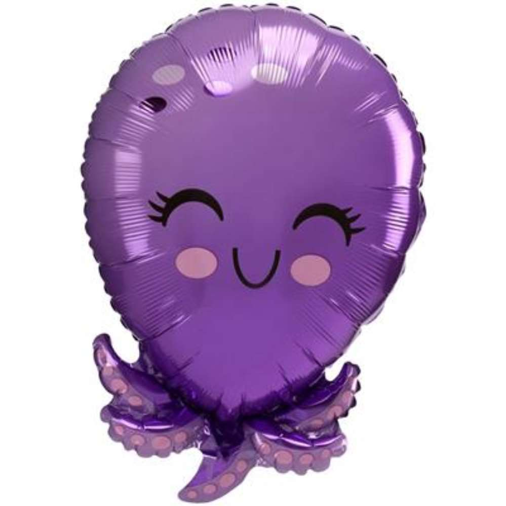 Foil Balloon Junior Shape Octopus - Tiger Feet Ireland