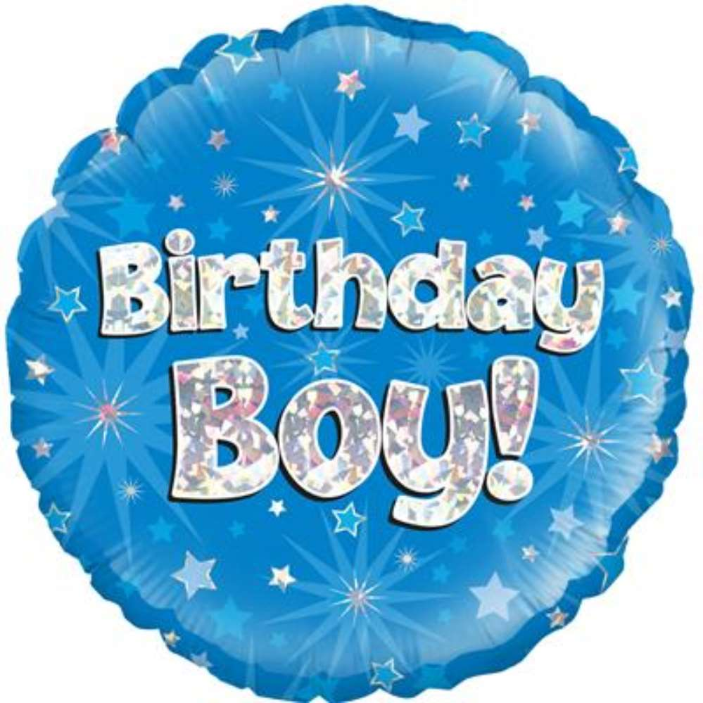 Foil Balloon 18" Birthday Boy - Tiger Feet Ireland