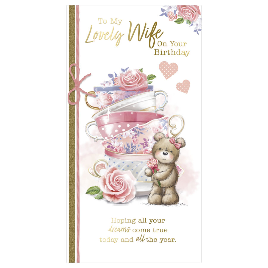 6pk Cards C55 Birthday Wife - Tiger Feet Ireland