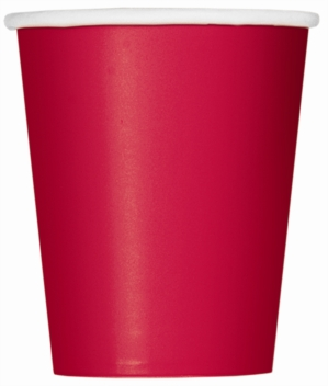 14ct Paper Cups 9oz. Ruby Red - Tiger Feet Ireland