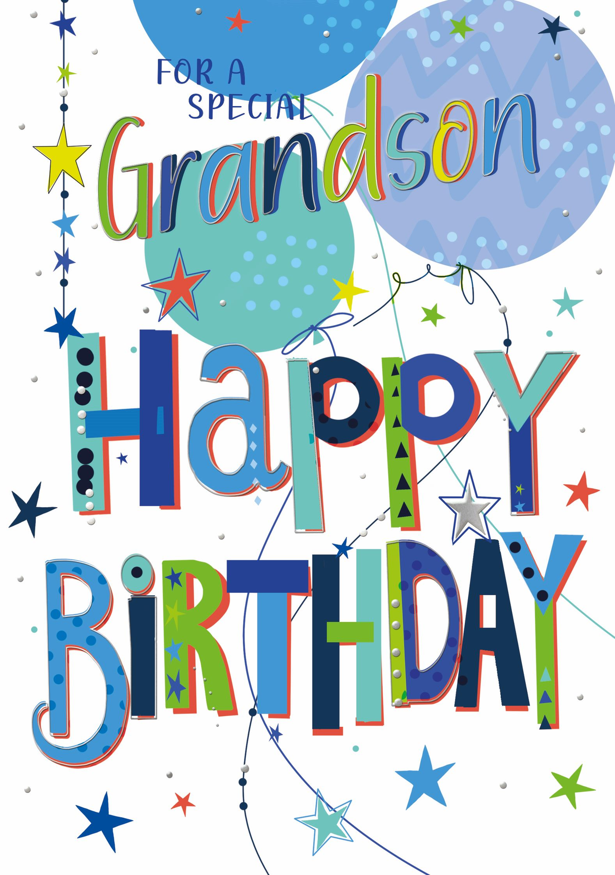 6pk Cards C50 Birthday Grandson - Tiger Feet Ireland
