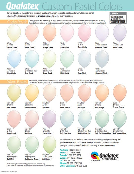 Pastel Colour Charts