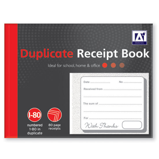 12pk Duplicate Receipt Book