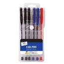 6pcs Gel Pens Assorted Colours - Tiger Feet Ireland